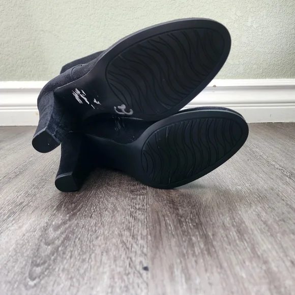 IMPO Suade OZZIE - Black Wide Calf-High Zip-up Women's Boots - Size: 8 - Picture 8 of 8